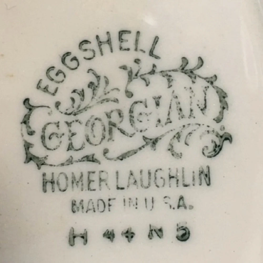 VTG 1944 Homer Laughlin Heather Rose Eggshell Georgian Covered Serving Dish